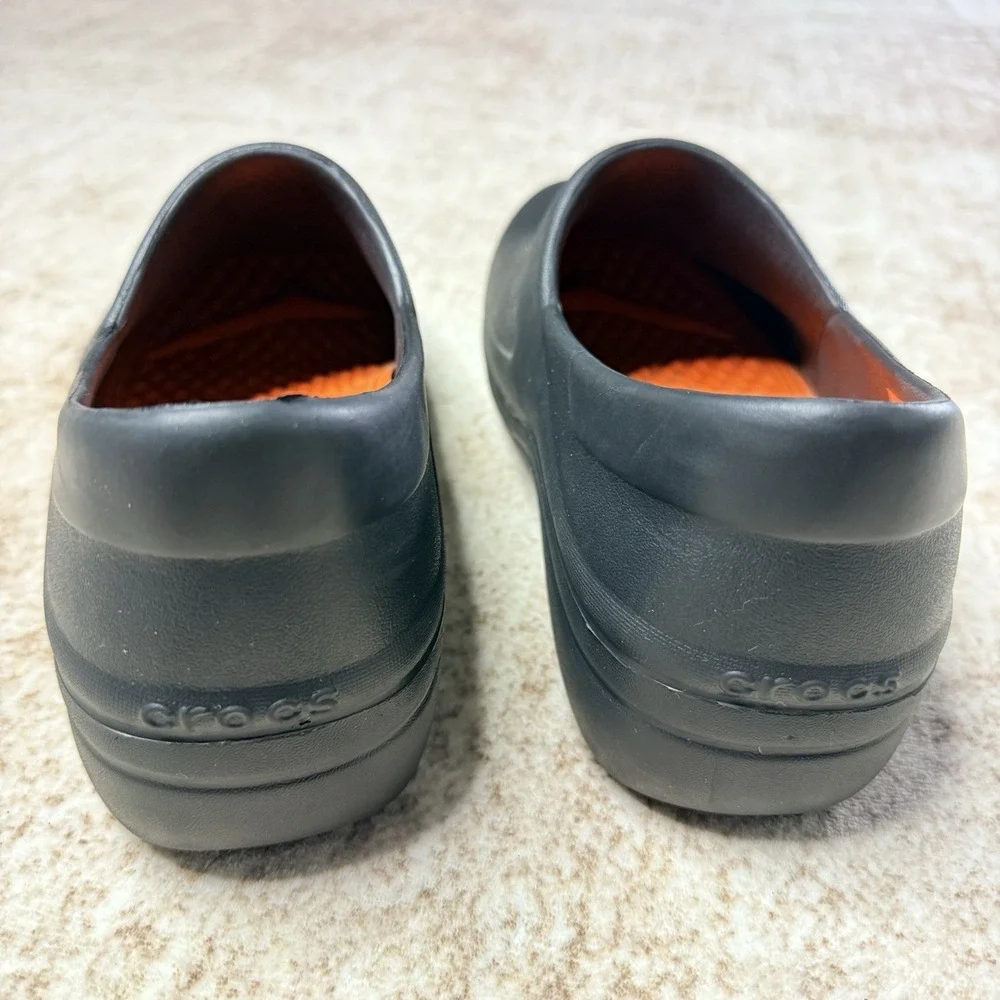 Crocs On The Clock Literide Slip On Work Clogs Slip Resistant Women's Size 10